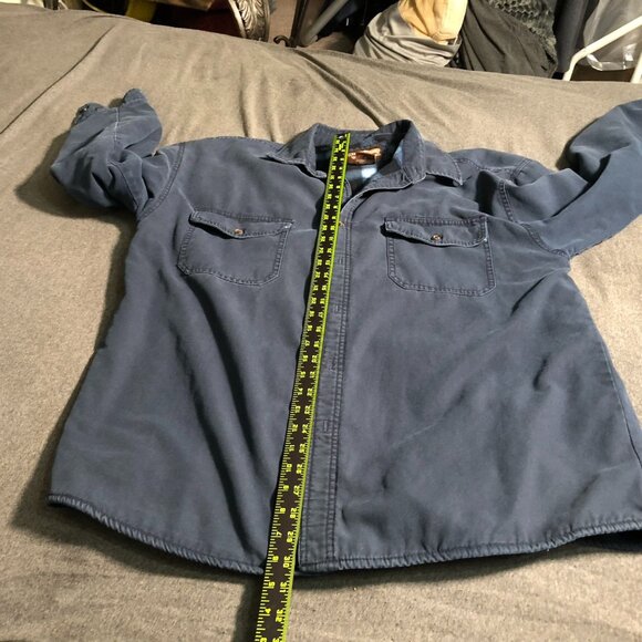 Levis Men's Shacket XL Blue Cotton100% Cotton Shell & Polyester Lining - Picture 6 of 16